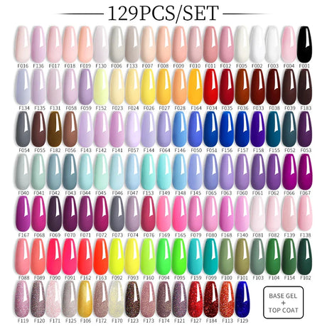 LILYCUTE 112/60/40/20Pcs Colors Gel Nail Polish Set Semi Permanent Soak Off UV Led Nail Art Salon Gel Varnish Hybrid Gel Kit