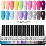 LILYCUTE 112/60/40/20Pcs Colors Gel Nail Polish Set Semi Permanent Soak Off UV Led Nail Art Salon Gel Varnish Hybrid Gel Kit