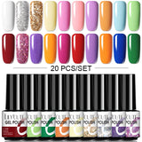 LILYCUTE 112/60/40/20Pcs Colors Gel Nail Polish Set Semi Permanent Soak Off UV Led Nail Art Salon Gel Varnish Hybrid Gel Kit