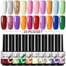 LILYCUTE 112/60/40/20Pcs Colors Gel Nail Polish Set Semi Permanent Soak Off UV Led Nail Art Salon Gel Varnish Hybrid Gel Kit