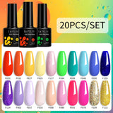 LILYCUTE 112/60/40/20Pcs Colors Gel Nail Polish Set Semi Permanent Soak Off UV Led Nail Art Salon Gel Varnish Hybrid Gel Kit