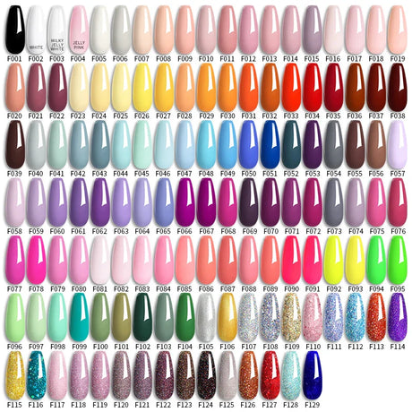 LILYCUTE 112/60/40/20Pcs Colors Gel Nail Polish Set Semi Permanent Soak Off UV Led Nail Art Salon Gel Varnish Hybrid Gel Kit