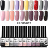 LILYCUTE 112/60/40/20Pcs Colors Gel Nail Polish Set Semi Permanent Soak Off UV Led Nail Art Salon Gel Varnish Hybrid Gel Kit