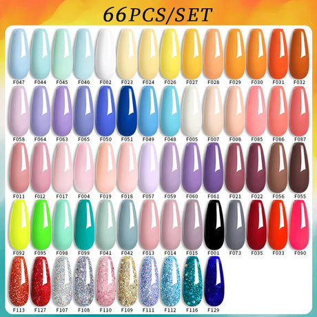 LILYCUTE 112/60/40/20Pcs Colors Gel Nail Polish Set Semi Permanent Soak Off UV Led Nail Art Salon Gel Varnish Hybrid Gel Kit