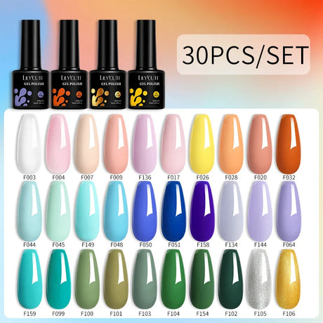 LILYCUTE 112/60/40/20Pcs Colors Gel Nail Polish Set Semi Permanent Soak Off UV Led Nail Art Salon Gel Varnish Hybrid Gel Kit