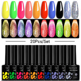 LILYCUTE 112/60/40/20Pcs Colors Gel Nail Polish Set Semi Permanent Soak Off UV Led Nail Art Salon Gel Varnish Hybrid Gel Kit