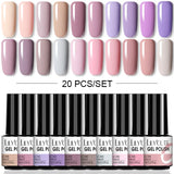 LILYCUTE 112/60/40/20Pcs Colors Gel Nail Polish Set Semi Permanent Soak Off UV Led Nail Art Salon Gel Varnish Hybrid Gel Kit