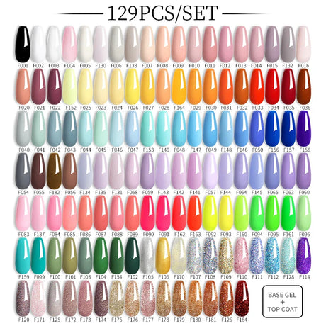 LILYCUTE 112/60/40/20Pcs Colors Gel Nail Polish Set Semi Permanent Soak Off UV Led Nail Art Salon Gel Varnish Hybrid Gel Kit