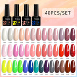 LILYCUTE 112/60/40/20Pcs Colors Gel Nail Polish Set Semi Permanent Soak Off UV Led Nail Art Salon Gel Varnish Hybrid Gel Kit