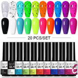 LILYCUTE 112/60/40/20Pcs Colors Gel Nail Polish Set Semi Permanent Soak Off UV Led Nail Art Salon Gel Varnish Hybrid Gel Kit