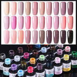 LILYCUTE 112/60/40/20Pcs Colors Gel Nail Polish Set Semi Permanent Soak Off UV Led Nail Art Salon Gel Varnish Hybrid Gel Kit