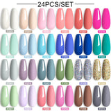 LILYCUTE 112/60/40/20Pcs Colors Gel Nail Polish Set Semi Permanent Soak Off UV Led Nail Art Salon Gel Varnish Hybrid Gel Kit