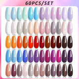 LILYCUTE 112/60/40/20Pcs Colors Gel Nail Polish Set Semi Permanent Soak Off UV Led Nail Art Salon Gel Varnish Hybrid Gel Kit