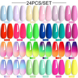 LILYCUTE 112/60/40/20Pcs Colors Gel Nail Polish Set Semi Permanent Soak Off UV Led Nail Art Salon Gel Varnish Hybrid Gel Kit