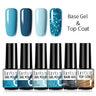 LILYCUTE 6Pcs/Set Nail Gel Polish Summer Neon Colorful Glitter For Manicure Semi Permanent Soak Off Gel UV LED Varnishes Kit