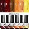 LILYCUTE 6Pcs/Set Nail Gel Polish Summer Neon Colorful Glitter For Manicure Semi Permanent Soak Off Gel UV LED Varnishes Kit