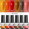 LILYCUTE 6Pcs/Set Nail Gel Polish Summer Neon Colorful Glitter For Manicure Semi Permanent Soak Off Gel UV LED Varnishes Kit