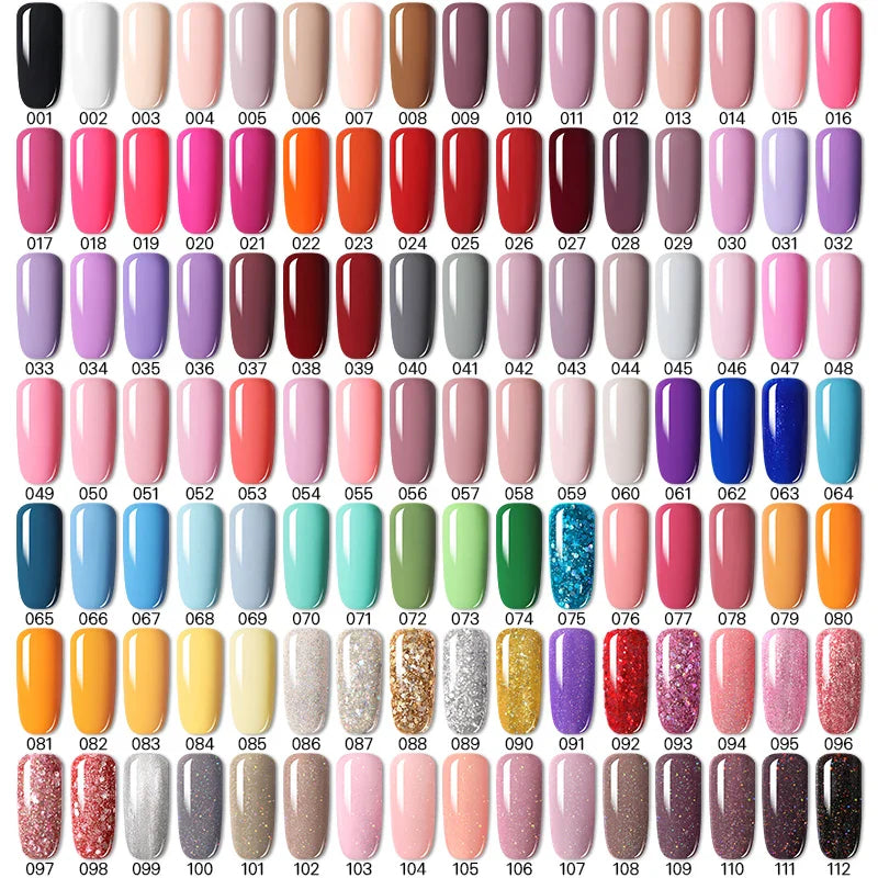 LILYCUTE 6Pcs/Set Nail Gel Polish Summer Neon Colorful Glitter For Manicure Semi Permanent Soak Off Gel UV LED Varnishes Kit