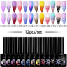 LILYCUTE 9D Rainbow Cat Magnetic Gel Nail Polish Set With Magnetic Stick Kit Sparkling For Manicure Soak Off Nail UV Gel Varnish