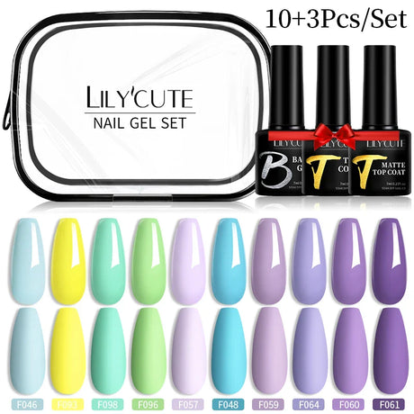 LILYCUTE 9D Rainbow Cat Magnetic Gel Nail Polish Set With Magnetic Stick Kit Sparkling For Manicure Soak Off Nail UV Gel Varnish