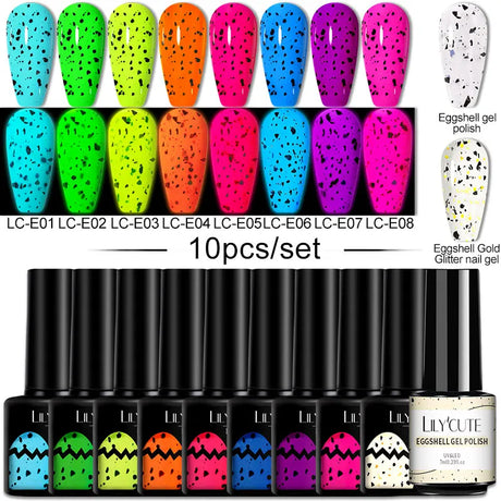 LILYCUTE 9D Rainbow Cat Magnetic Gel Nail Polish Set With Magnetic Stick Kit Sparkling For Manicure Soak Off Nail UV Gel Varnish