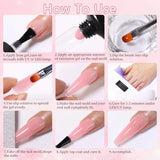 LILYCUTE Quick Extension Gel Reflective Liner Gel Nail Polish LED Lamp Full Manicure Set Vernis Semi Permanent Nail Art Tool Kit