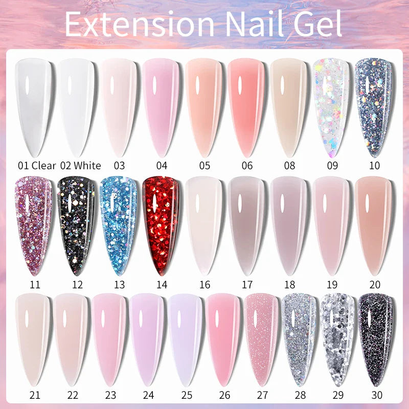 LILYCUTE Quick Extension Gel Reflective Liner Gel Nail Polish LED Lamp Full Manicure Set Vernis Semi Permanent Nail Art Tool Kit