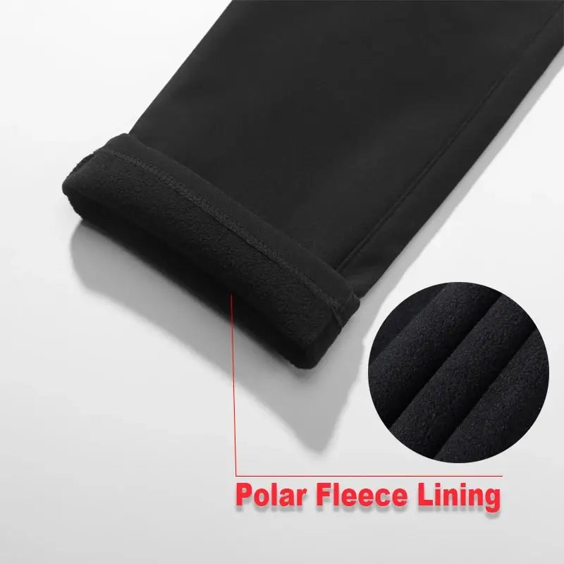 LNGXO Winter Fleece Pants Men Women Outdoor Thermal Unisex Pants Hiking Camping Climbing Trekking Waterproof Windproof Trousers