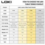 LOKI 9 Star Table Tennis Racket Professional 5+2 Carbon Ping Pong Paddle 6/7/8/9 Star Ultra Offensive with Sticky Rubbers