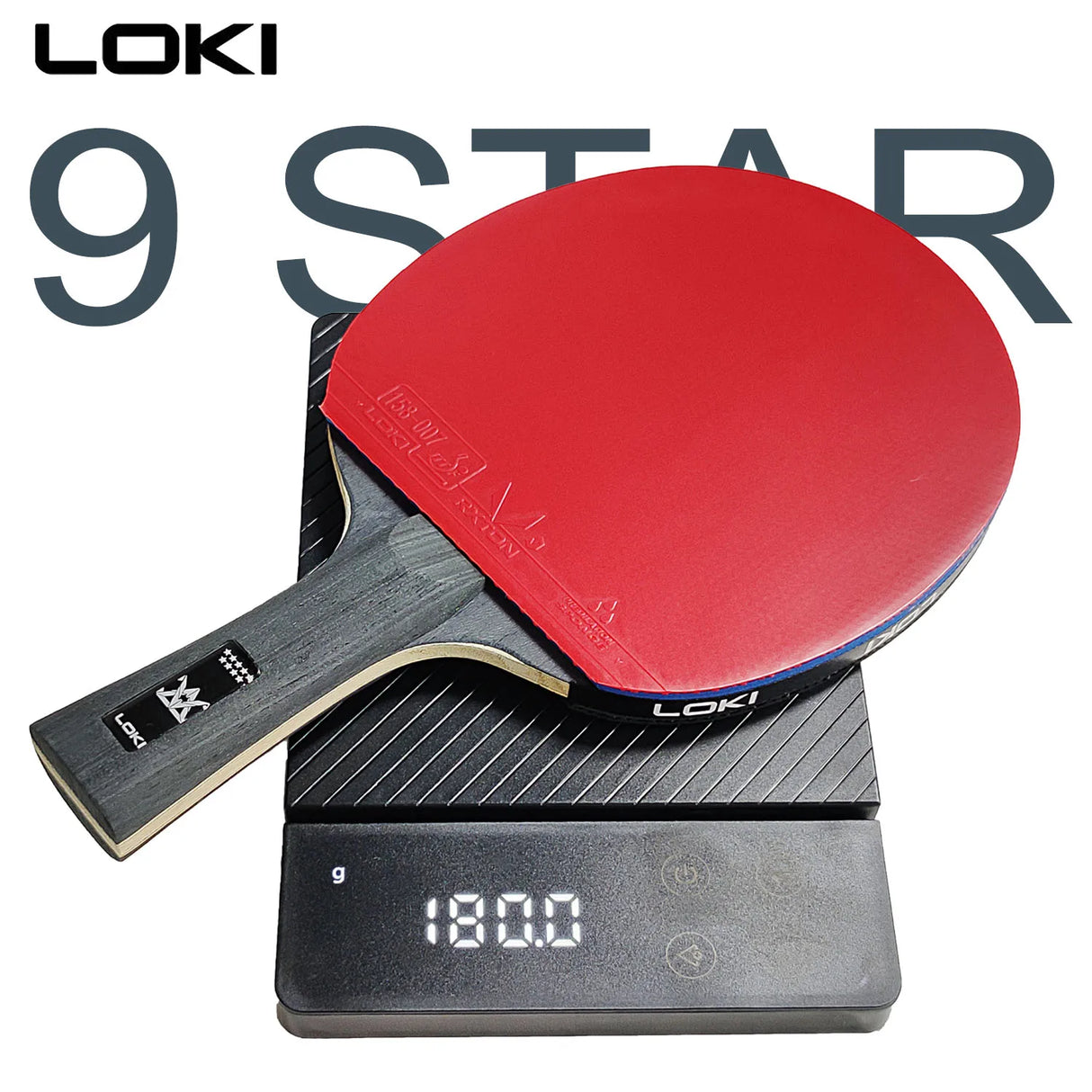 LOKI 9 Star Table Tennis Racket Professional 5+2 Carbon Ping Pong Paddle 6/7/8/9 Star Ultra Offensive with Sticky Rubbers