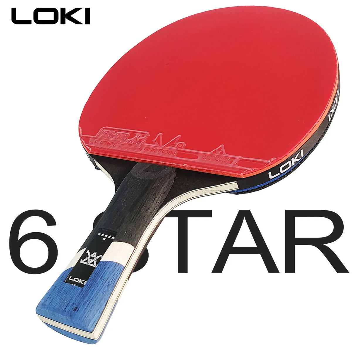 LOKI 9 Star Table Tennis Racket Professional 5+2 Carbon Ping Pong Paddle 6/7/8/9 Star Ultra Offensive with Sticky Rubbers