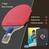 LOKI 9 Star Table Tennis Racket Professional 5+2 Carbon Ping Pong Paddle 6/7/8/9 Star Ultra Offensive with Sticky Rubbers