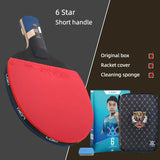 LOKI 9 Star Table Tennis Racket Professional 5+2 Carbon Ping Pong Paddle 6/7/8/9 Star Ultra Offensive with Sticky Rubbers