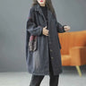 Lady Denim Coat 2023 Winter Autumn Pockets Loose Cardigan Fleece Retro Casual Korean Fashion Warm Long Coat Female YoyiKamomo