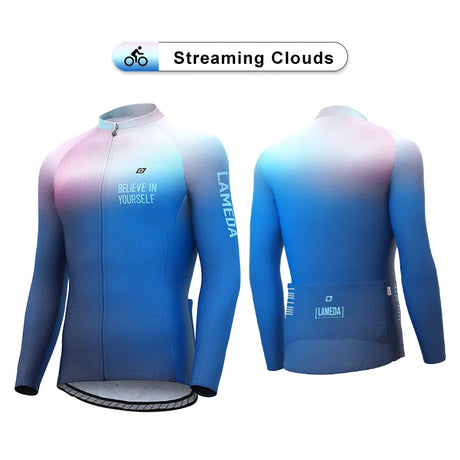 Lameda Pro Bicycle Cycling Jersey Mountain Bike Jersey Breathable Long Sleeve Bicycle Cycling Jersey Men's Sportswear Women