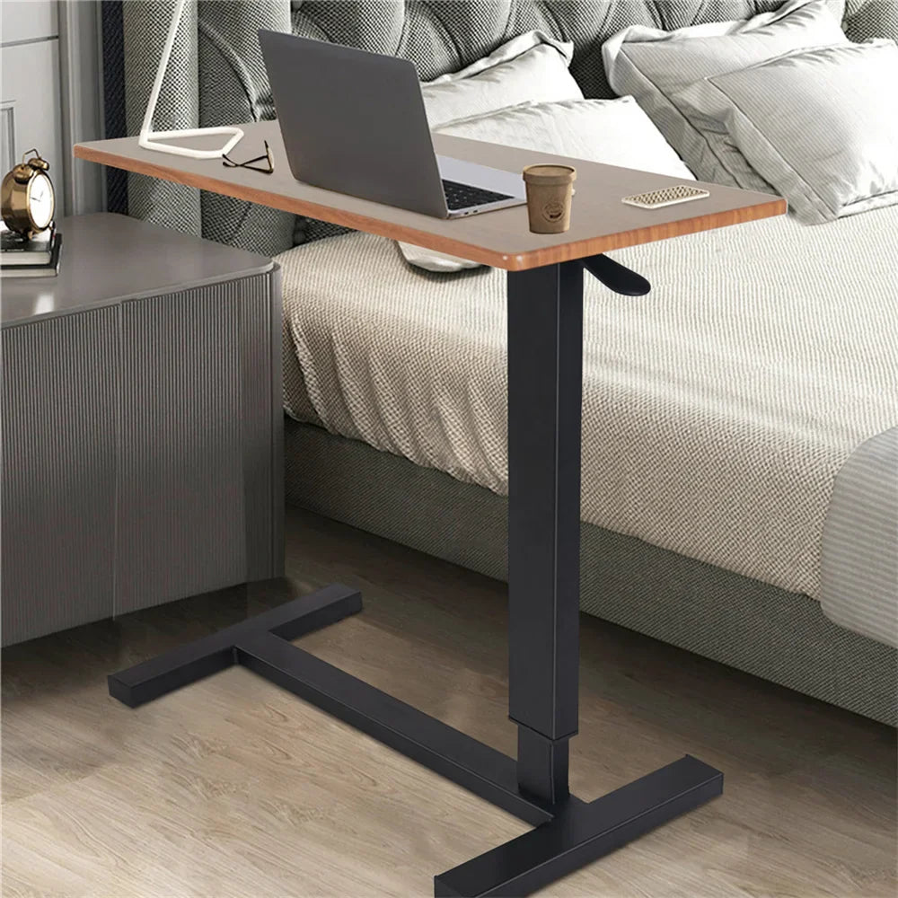 Large Rolling Overbed Laptop Desk Height Adjustable Table Stand for Hospital US Bedside Tray