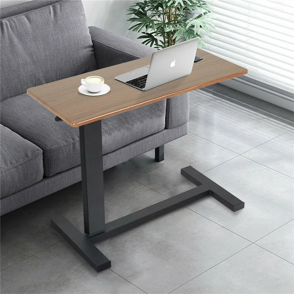 Large Rolling Overbed Laptop Desk Height Adjustable Table Stand for Hospital US Bedside Tray