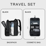 Large Travel Backpack Laptop Bag Women Men Carry On Luggage Students Business Trip USB Charge Extendible 40L Weekender Mochila