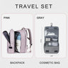 Large Travel Backpack Laptop Bag Women Men Carry On Luggage Students Business Trip USB Charge Extendible 40L Weekender Mochila