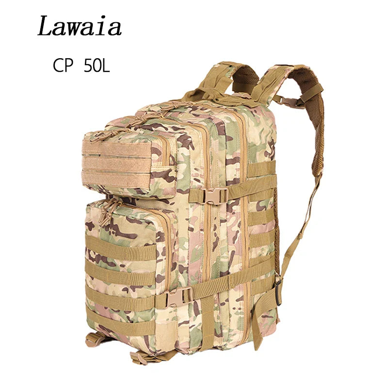 Lawaia 30L or 50L Military Tactical Backpacks Waterproof Backpack Outdoor Sport Backpacks Camping Hunting Backpacks Hiking Bag