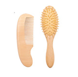 Let's Make Baby Care Hair Brush For Kids Girl Bath Showerb Pure Natural Wool Wooden Comb Hairbrush Infant Newborn Massager