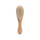 Let's Make Baby Care Hair Brush For Kids Girl Bath Showerb Pure Natural Wool Wooden Comb Hairbrush Infant Newborn Massager