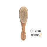 Let's Make Baby Care Hair Brush For Kids Girl Bath Showerb Pure Natural Wool Wooden Comb Hairbrush Infant Newborn Massager