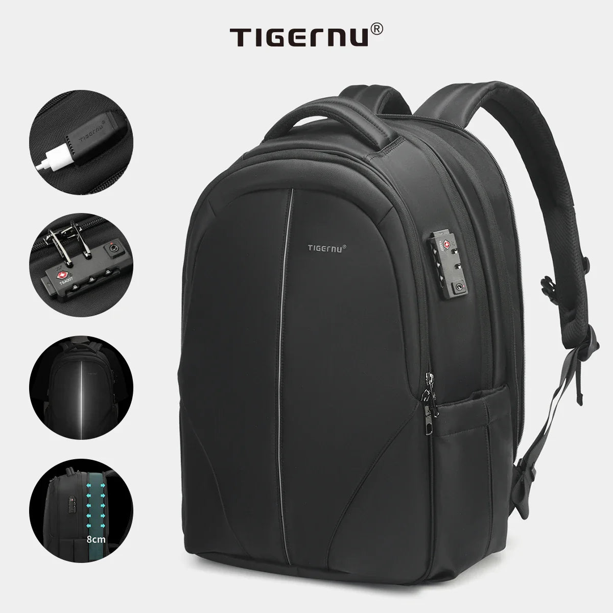 Lifetime Warranty Men Backpack 14 15.6 17inch Laptop Backpack For Men TSA Anti Theft Bag Travel Backpacks Bag For School Mochila