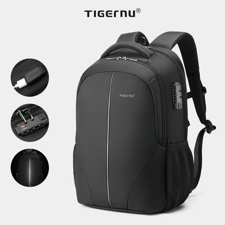 Lifetime Warranty Men Backpack 14 15.6 17inch Laptop Backpack For Men TSA Anti Theft Bag Travel Backpacks Bag For School Mochila