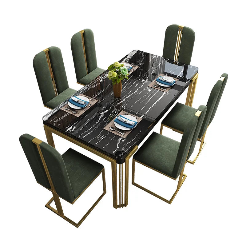 Light Luxury Dining  Modern Table For Large Apartment Home Furniture Exotic Accessories High-End Restaurant