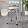 Light Luxury Stainless Steel Thickened Stools Stackable for Dining Chairs Household Modern Simple Round Ottomans Low Benches