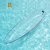 Light weight racing plastic drop stitch paddle canoe boat 2 person fishing clear transparent kayak