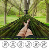 Lightweight Double Person Mosquito Net Hammock Easy Set Up 290*140cm With 2 Tree Straps Portable Hammock For Camping Travel Yard