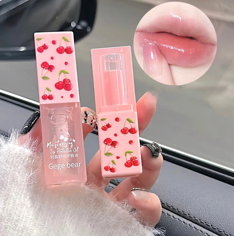 Lightweight Lip Set Lip Oil Clear Glass Moisturizing Nourishing Lip Balm Transparent Lip Oil Non-sticky Lip Care Serum Primer